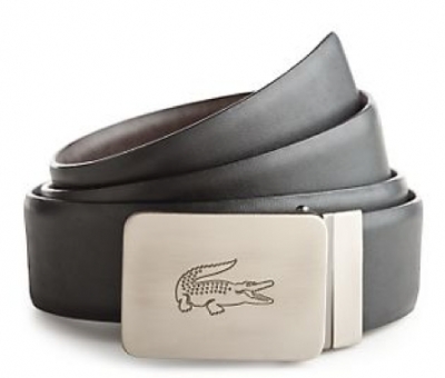 Fashion Belt Buckles  Women on Lacoste Men S Reversible Leather Belt With Engraved Logo Buckle