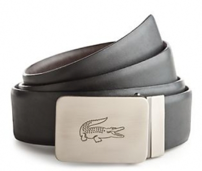 Fashion Belt Buckles Women on Lacoste Men S Reversible Leather Belt With Engraved Logo Buckle