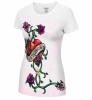 Reebok Minnesota Vikings Ladies White Thorny Rose Premium T-shirt