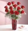 One Dozen Long Stem Red Roses