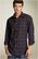 Mason's Long Sleeve Woven Pattern Shirt 