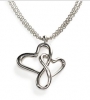 Fortunoff Happy Heart Necklace, Sterling Silver